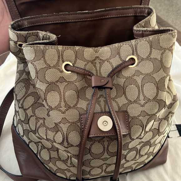 Brown Coach Backpack - Picture 5 of 7